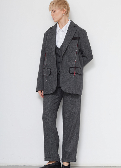 Жакет жен. 378376.11312.8201M Серый меланж (2)