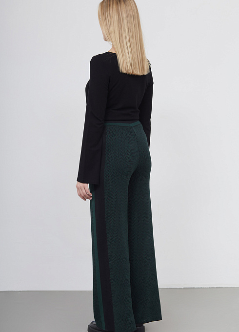 Брюки жен. 320248.33303.8212G Чёрно-бирюзовый (1)