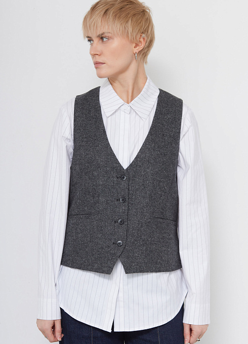 Жилет жен. 388239А.11312.8201M Серый меланж (4)