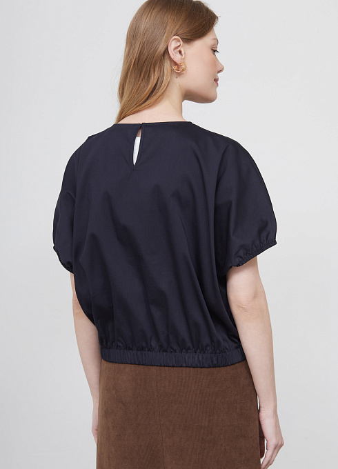 Блузка жен. 318164.11312.9600N Т.синий  (1)