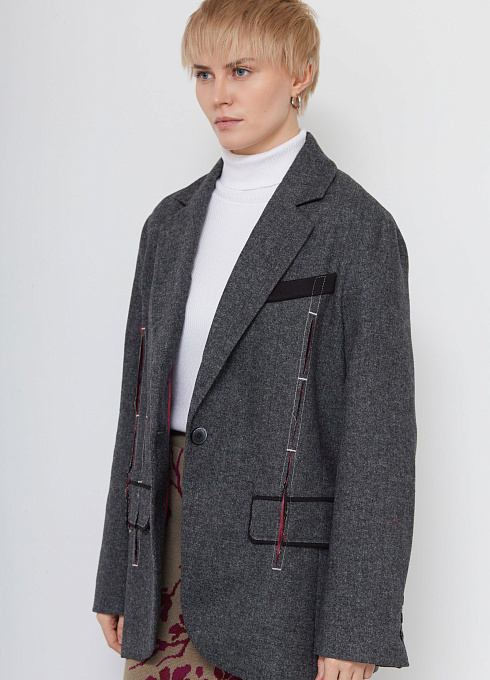Жакет жен. 378376.11312.8201M Серый меланж (6)