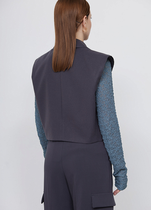 Жилет жен. 388322.11312.7600N Тёмно-серый (1)