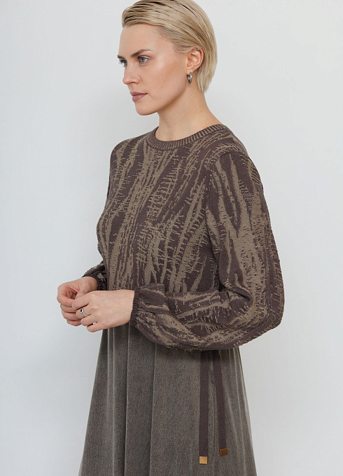 Платье жен. 360271.33312.3406YM Темно-бежевый (5)