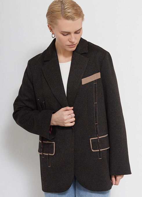 Жакет жен. 378376.11313.8211M Коричневый (4)