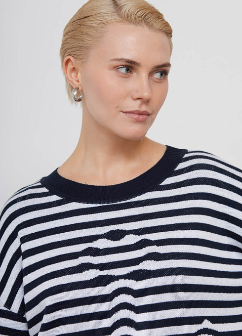Джемпер жен. 310561.33303.9601S Сине-белый (5)