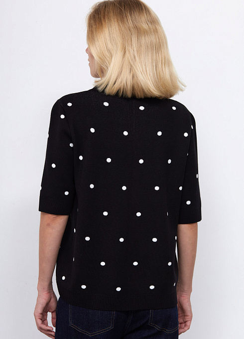 Джемпер жен. 310447.33303.8202D Чёрно-белый  (5)