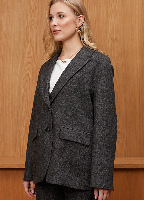 Жакет жен. 378176.11312.8201M Серый меланж  (3)