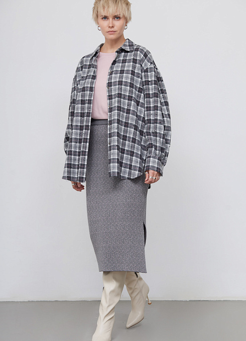 Юбка жен. 350105.33303.7901YF Серый  (1)