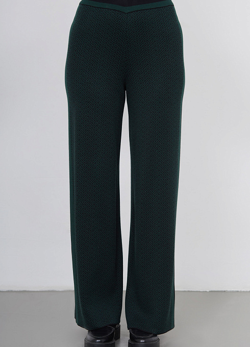 Брюки жен. 320248.33303.8212G Чёрно-бирюзовый (3)