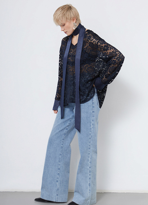 Блузка жен. 318292.11313.9600N Темно-синий (3)