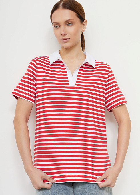 Джемпер жен. 311009К.6_313.0245S Бело-красный (6)