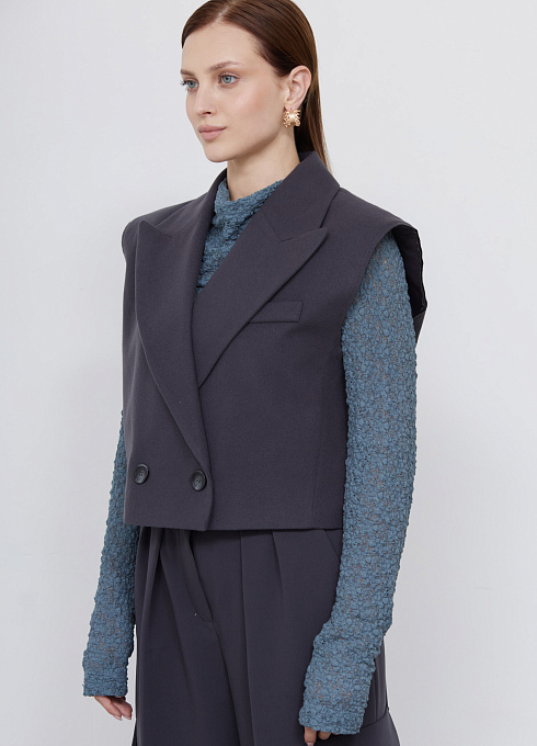 Жилет жен. 388322.11312.7600N Тёмно-серый (4)