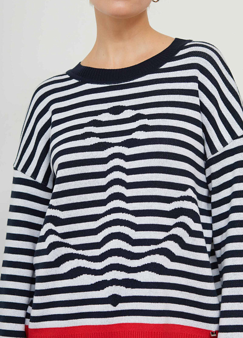 Джемпер жен. 310561.33303.9601S Сине-белый (1)