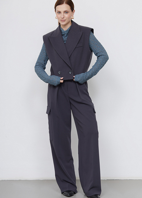 Жилет жен. 388322.11312.7600N Тёмно-серый (2)