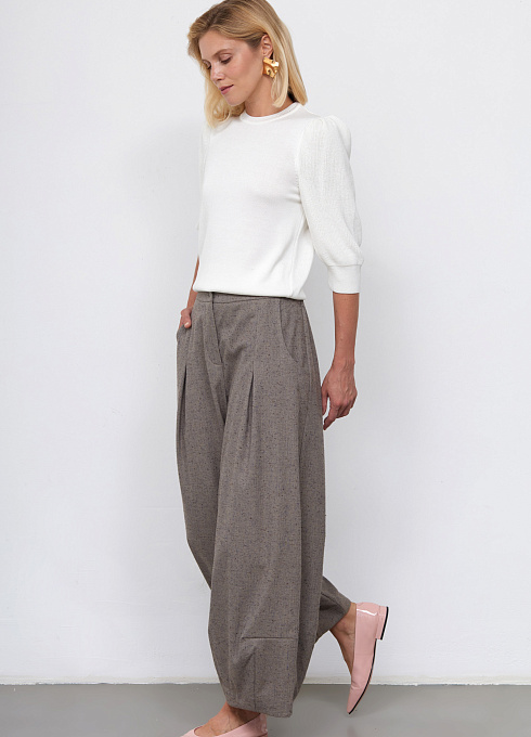 Брюки жен. 320361.03312.3485Y Серый меланж  (3)