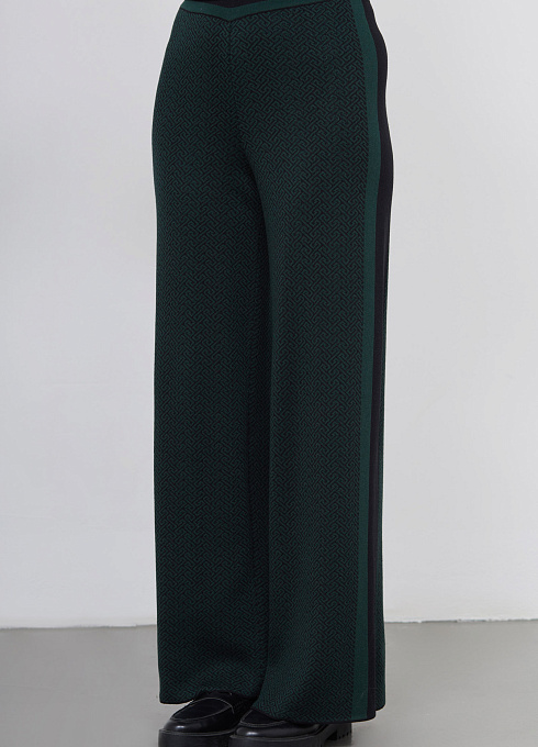 Брюки жен. 320248.33303.8212G Чёрно-бирюзовый (4)