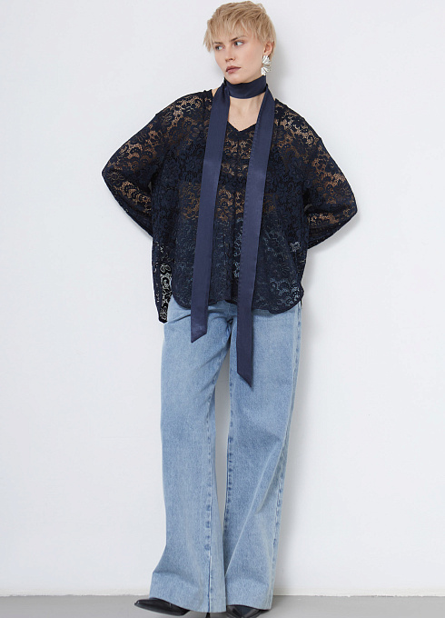 Блузка жен. 318292.11313.9600N Темно-синий (2)