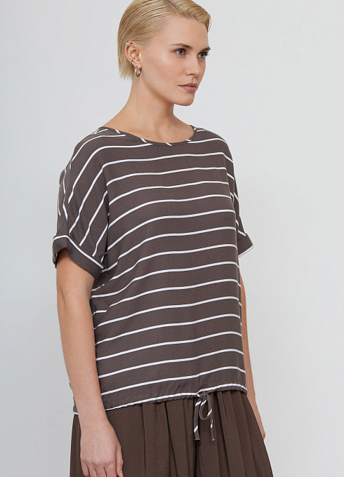 Блуза жен. 317496Г.11312.1107S Шоколадно молочный (1)