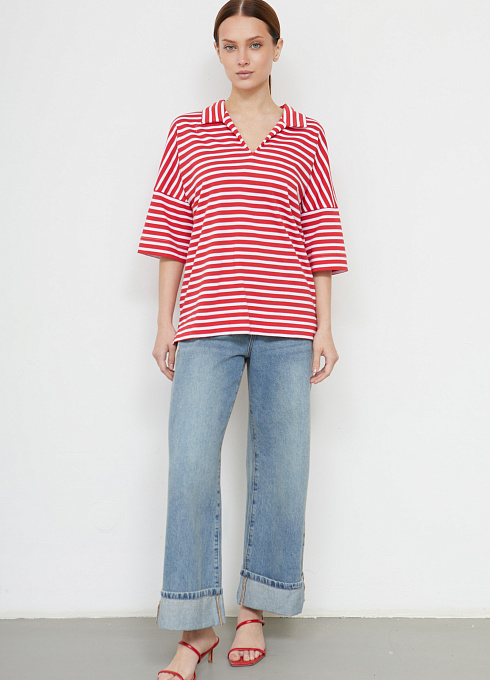 Джемпер жен. 310783.6_313.0245S Бело-красный (2)