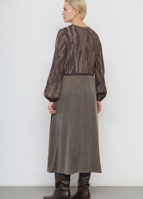 Платье жен. 360271.33312.3406YM Темно-бежевый (4)