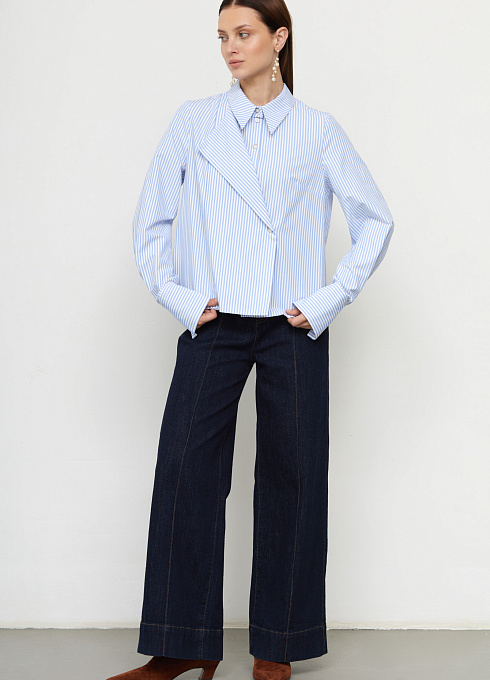 Блузка жен. 311129.03312.0216S Белыйголубой (3)