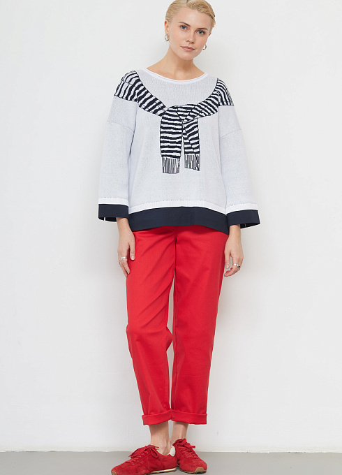 Джемпер жен. 310558.33303.9601S Сине-белый (2)