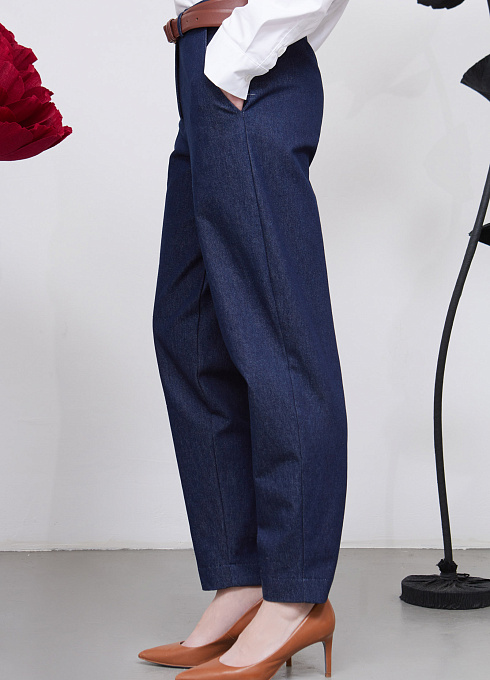 Брюки жен. 320350.03312.9600N Т.синий  (4)