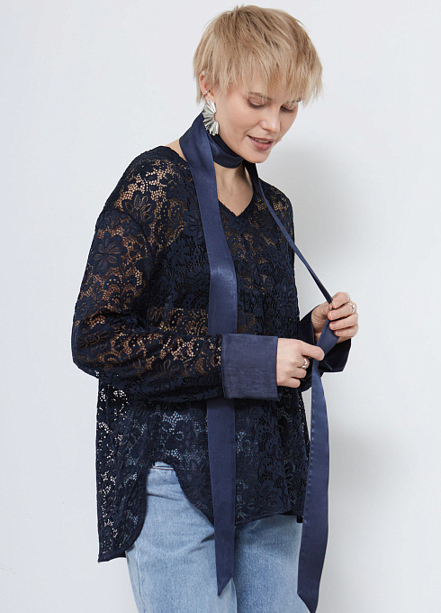 Блузка жен. 318292.11313.9600N Темно-синий (5)