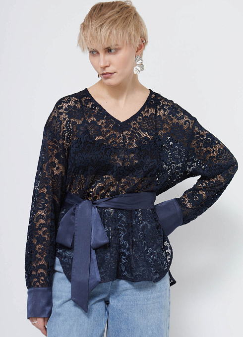 Блузка жен. 318292.11313.9600N Темно-синий (8)