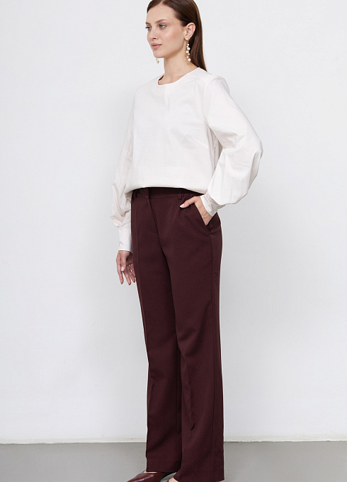 Брюки жен. 320294.09312.4800N Темно-вишневый  (3)