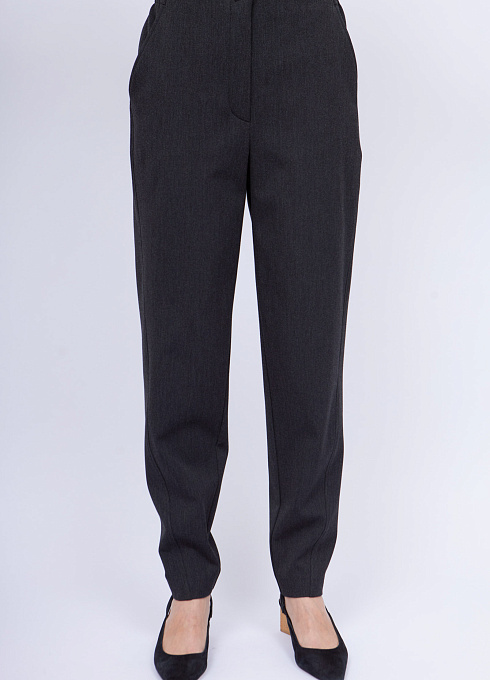 Брюки с начесом внутри женские, цвет серый