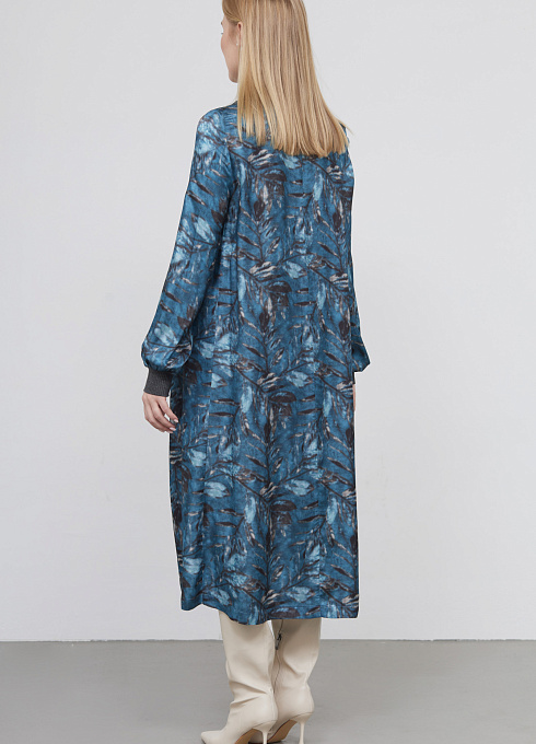 Платье жен. 360302ГМот.03312.8677F серо-голубой  (5)