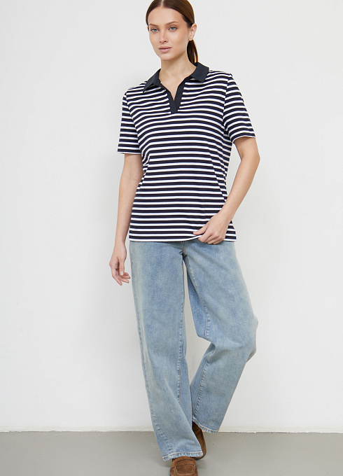 Джемпер жен. 311009К.6_313.0298S Бело-синий (2)