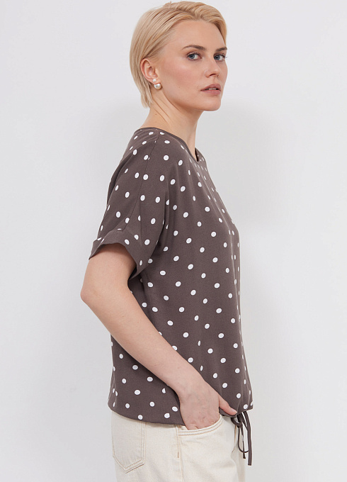 Блуза жен. 317496Г.11312.1107D Шоколадно-молочный (5)