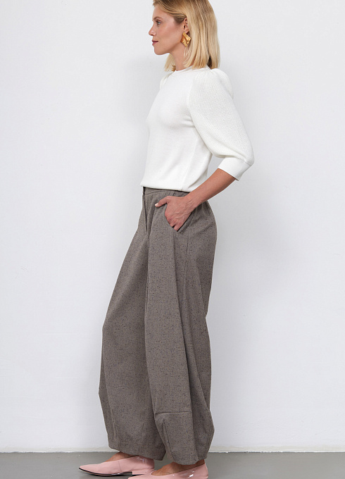 Брюки жен. 320361.03312.3485Y Серый меланж  (4)