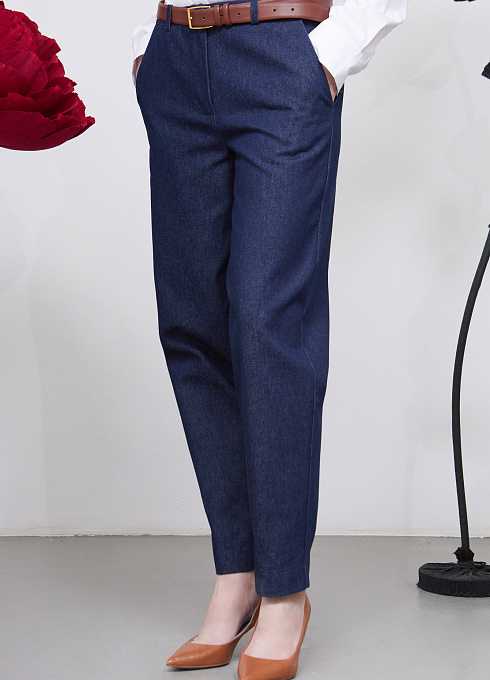 Брюки жен. 320350.03312.9600N Т.синий  (3)