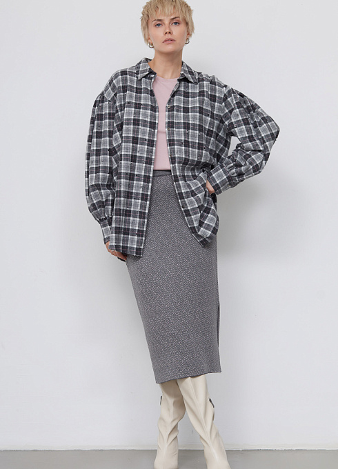 Юбка жен. 350105.33303.7901YF Серый  (6)