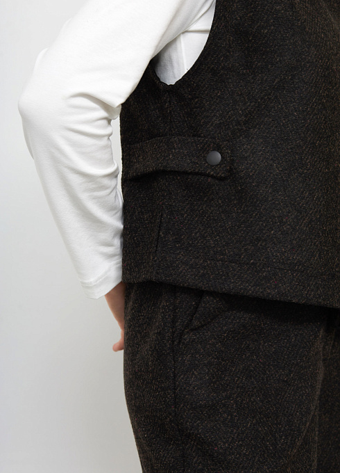 Жилет жен. 387912А.11313.8211M Коричневый меланж (1)