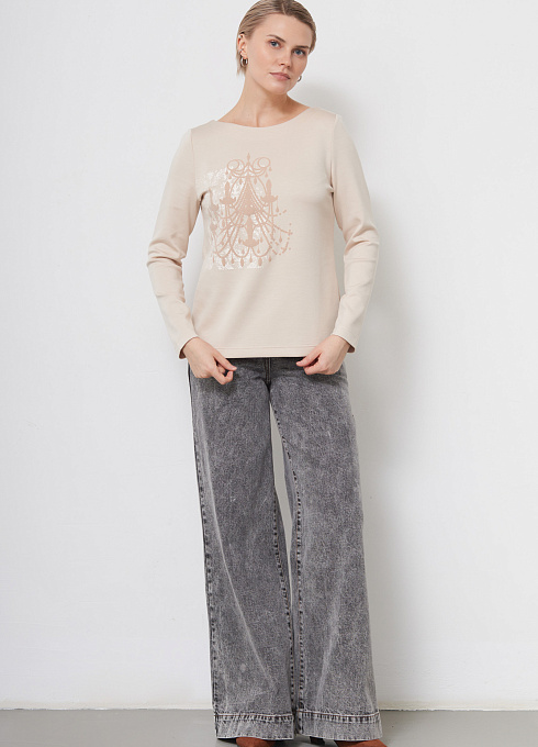 Джемпер жен. 311034ГН.6_313.0300E Светло-бежевый (2)