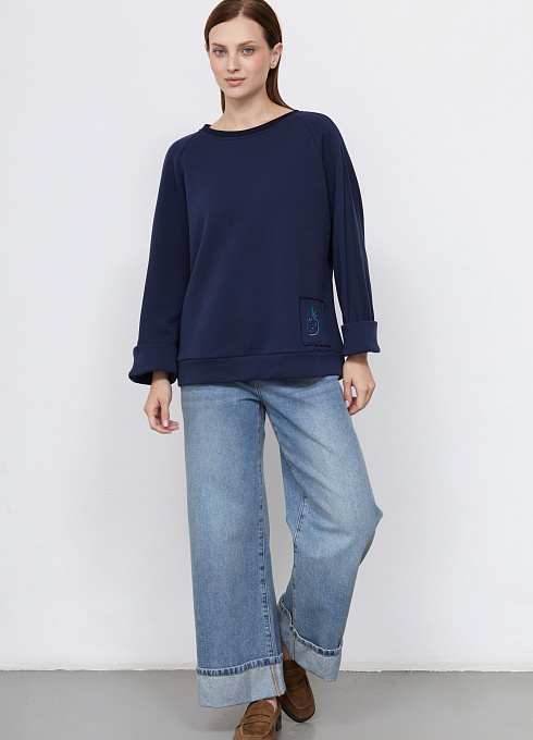 Джемпер жен. 311139.6_313.9600R Тёмно-синий (2)