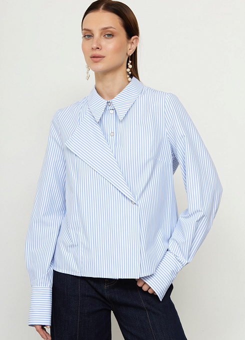 Блузка жен. 311129.03312.0216S Белыйголубой (4)