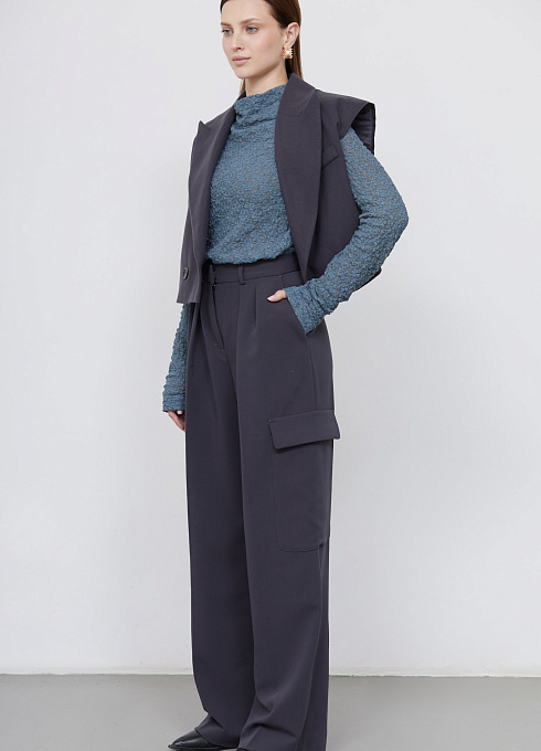 Брюки жен. 324280А.11312.7600N Тёмно-серый  (3)