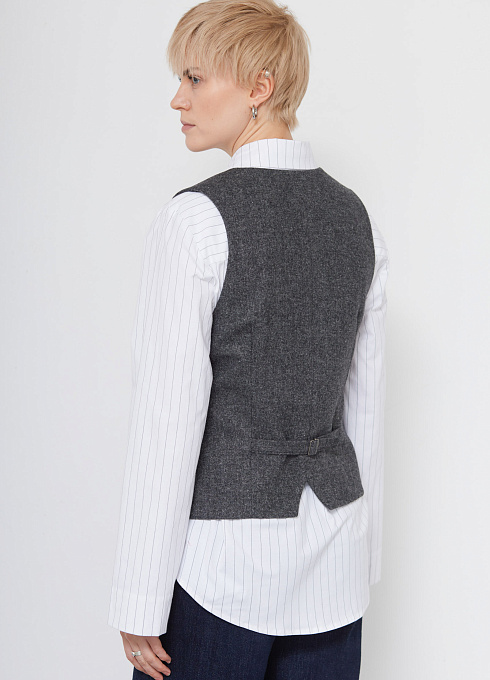 Жилет жен. 388239А.11312.8201M Серый меланж (6)