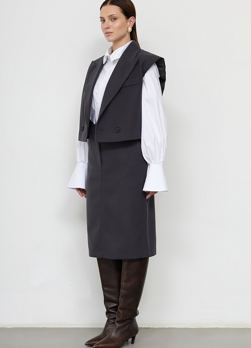 Юбка жен. 358412.11312.7600N Тёмно-серый (1)