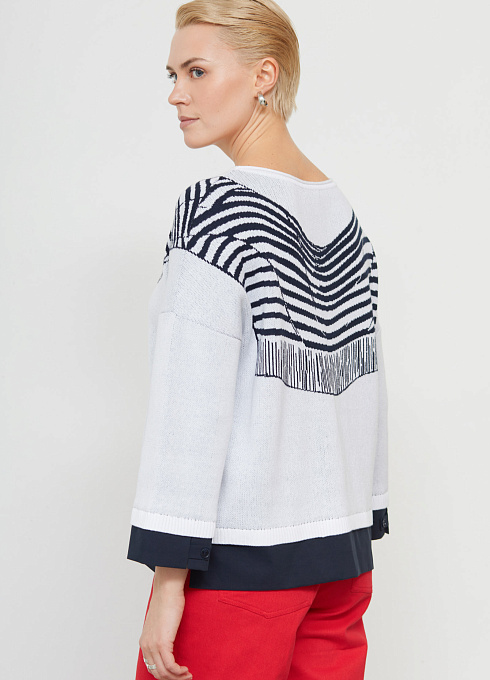 Джемпер жен. 310558.33303.9601S Сине-белый (5)