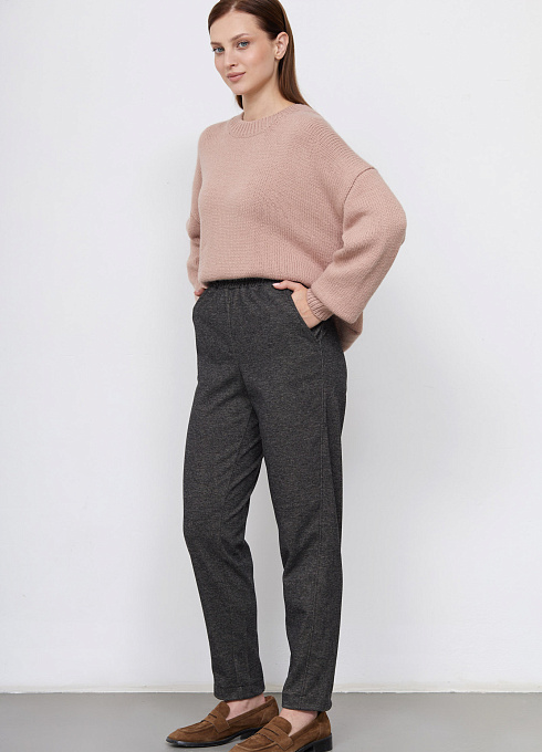 Брюки жен. 320297.09312.0382Y Бежево-черный  (3)