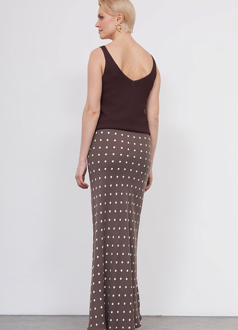 Юбка жен. 358350.11312.1107D Шоколадно-молочный (4)