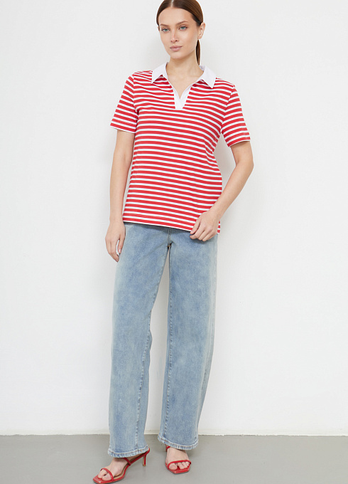 Джемпер жен. 311009К.6_313.0245S Бело-красный (2)