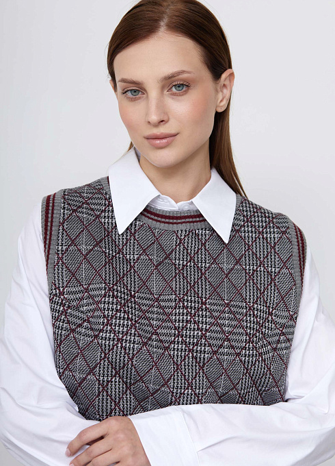 Жилет жен. 380021.03313.7347P Серо-розовый  (3)