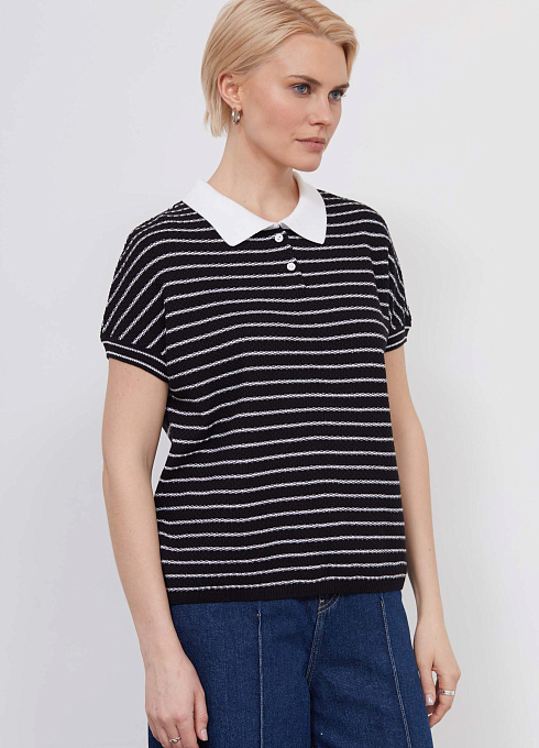 Джемпер жен. 310557.33303.0282S Бело-чёрный (4)